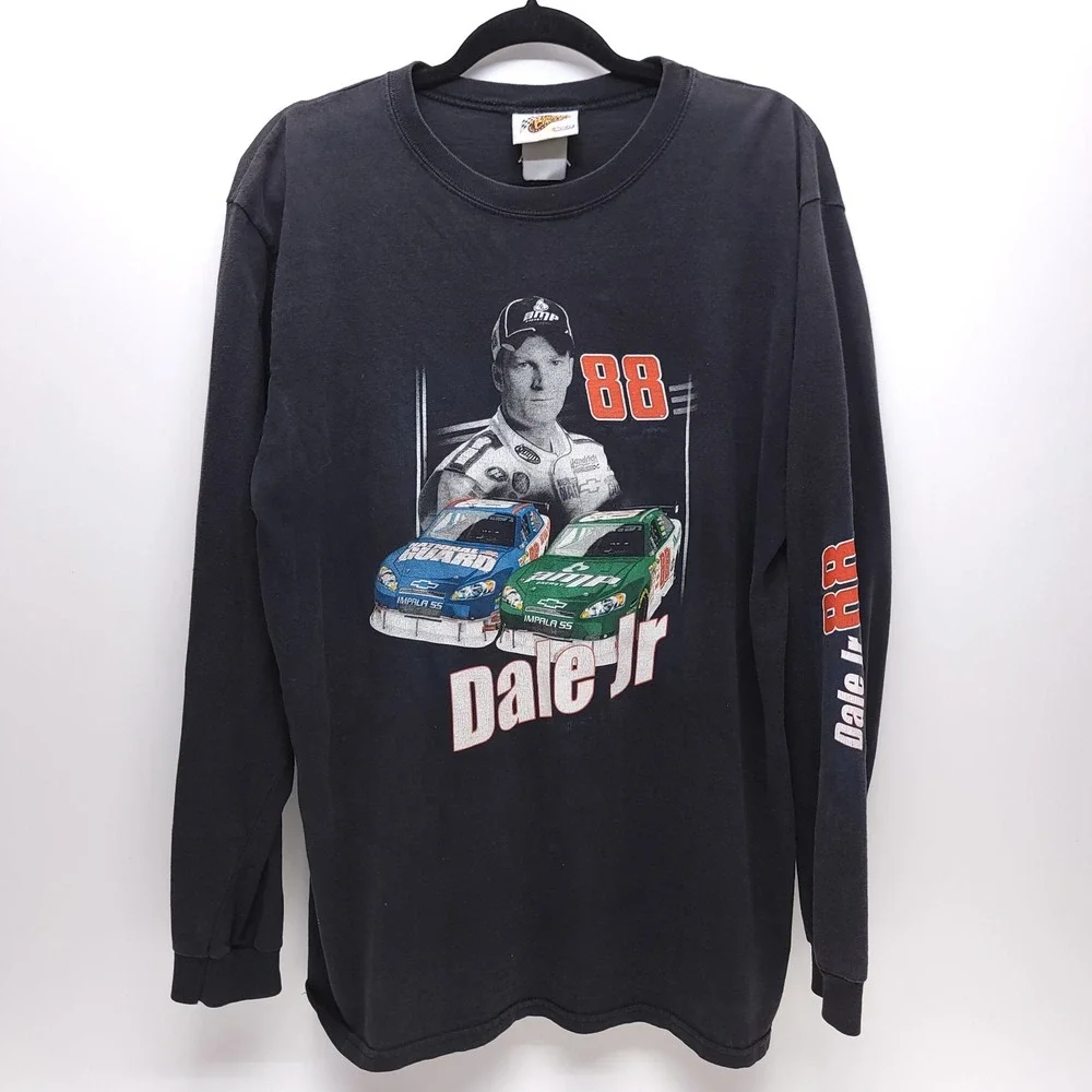Dale Earnhardt Jr T-Shirt Winners Circle‎ Long Sleeve Mens XL Amp Energy Chevy